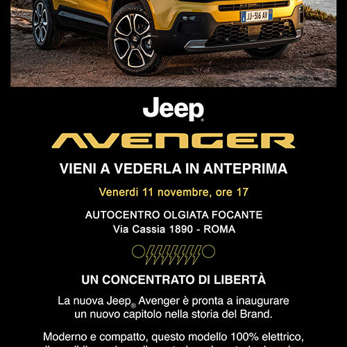 Concessionaria FOCANTE presenta Jeep Avenger